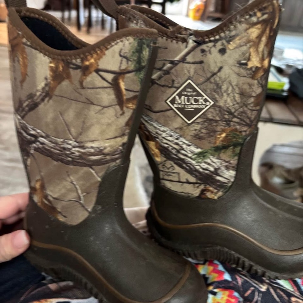 Kids' Brown Camo Boots